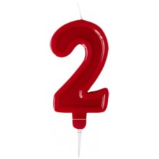 Свеча-цифра 2 Пакетико Happy Birthday в магазинах Магнит