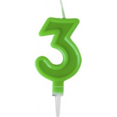 Свеча-цифра 3 Пакетико Happy Birthday в магазинах Магнит