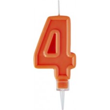 Свеча-цифра 4 Пакетико Happy Birthday в магазинах Магнит