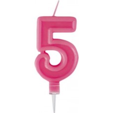 Свеча-цифра 5 Пакетико Happy Birthday в магазинах Магнит