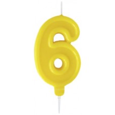 Свеча-цифра 6 Пакетико Happy Birthday в магазинах Магнит