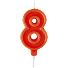 Свеча-цифра Пакетико 8 Happy Birthday в магазинах Магнит