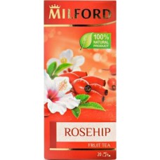 Чай фруктовый Milford Rosehip фруктовый шиповник 20 пак в магазинах Магнит