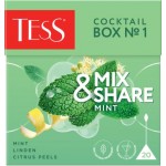 Чайный напиток Tess Коктейль Бокс №1 мята 20пир Чайный напиток Tess Коктейль Бокс №1 мята 20пир