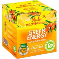 Напиток чайный Живи настоящим GreenEnergy облепиха имбирь 10саше в магазинах Магнит