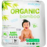 Подгузники-трусики Mioki Org Bamboo XL 12+кг 36шт
