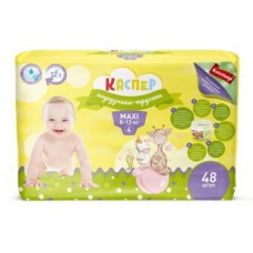 Трусики-подгузники Каспер 4 Maxi 8-13кг 48шт в магазинах Магнит