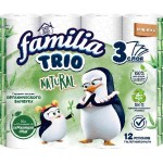 Бумага туалетная Familia Trio белая 3 слоя 12 рулонов