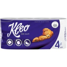 Туалетная бумага Kleo Silk Touch 4 слоя 8 рулонов в магазинах Магнит