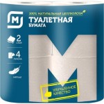 Туалетная бумага Магнит белая 2 слоя 4 рулона Maxi