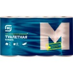 Туалетная бумага Магнит белая 2 слоя 8 рулонов
