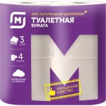 Туалетная бумага Магнит белая 3 слоя 4 рулона