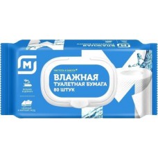 Туалетная бумага Магнит влажная 80шт в магазинах Магнит