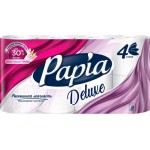 Туалетная бумага Papia 8 рулонов 4 слоя