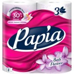 Туалетная Бумага Papia с ароматом 3слоя 4рулона