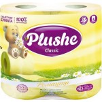 Туалетная бумага Plushe Classic Ромашка 2слоя 4рулона