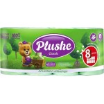 Туалетная бумага Plushe Classic Зеленое Яблоко 2 слоя 8 рулонов