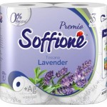 Туалетная бумага Soffione Premio лаванда 3 слоя 4 рулона