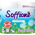Туалетная бумага Soffione Pure Белая 2сл 4рул