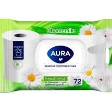 Туалетная бумага влажная Aura антибактериальная 72шт в магазинах Магнит