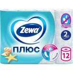 Туалетная бумага Zewa Плюс Свежесть океана 2 слоя 12 рулонов