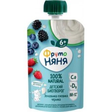Биотворог ФрутоНяня Лесные ягоды 4.2% 90г в магазинах Магнит