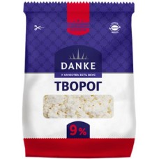Творог Danke рассыпчатый 9% 350г в магазинах Магнит