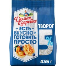 Творог Домик в деревне рассыпчатый 5% 435г в магазинах Магнит
