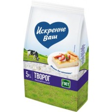 Творог Искренне ваш 5% 450г в магазинах Магнит