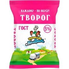 Творог Кубанский молочник 5% 180г в магазинах Магнит