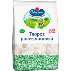 Творог Савушкин Рассыпчатый 5% 700г в магазинах Магнит