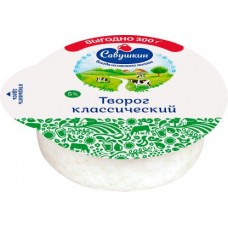 Творог Савушкин Традиционный 5% 300г в магазинах Магнит