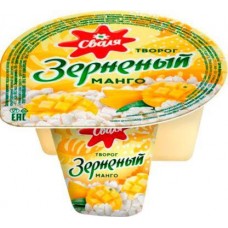 Творог Сваля зернистый с манго 5% 130г в магазинах Магнит