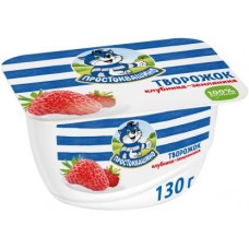 Продукт творожный Простоквашино клубника-земляника 3.6% 130г в магазинах Магнит