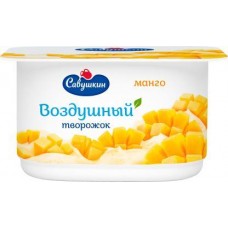 Творожок Савушкин Взбитый Манго 3.5% 100г в магазинах Магнит