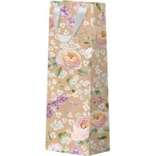 Пакет Пакетико для бутылок с тиснением KBP Крафт Spring 13*36*8.5см в магазинах Магнит