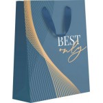 Пакет Пакетико подарочный матовая ламинация с тиснением LVT ПДЛ М 31.5х25.5см