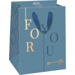 Пакет Пакетико подарочный матовая ламинация с тиснением SMT ПДЛ М 14х19см