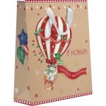 Пакет Пакетико с тиснением KMT Крафт 23*18*10см