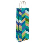 Пакет подарочный Арт Дизайн крафт для бутылки