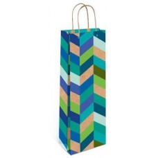 Пакет подарочный Арт Дизайн крафт для бутылки в магазинах Магнит
