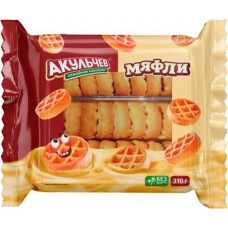 Вафли Акульчев Мяфли мягкие 310г в магазинах Магнит