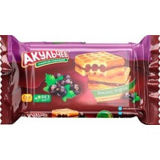 Вафли Акульчев Венские с черной смородиной 100г в магазинах Магнит