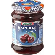 Варенье Экопродукт десертное вишня 325г в магазинах Магнит