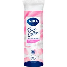 Ватные диски Aura 100шт в магазинах Магнит