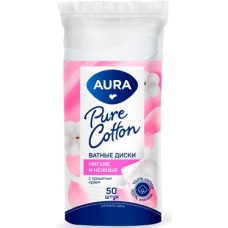 Ватные диски Aura 50шт в магазинах Магнит