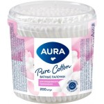 Ватные палочки Aura стакан 200шт
