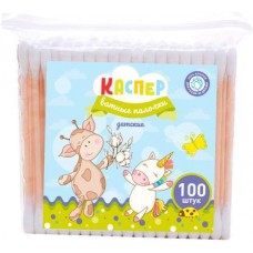 Ватные палочки Каспер детские 100шт в магазинах Магнит