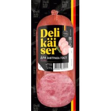 Ветчина DeliKaiser Для завтрака вареная 400г в магазинах Магнит