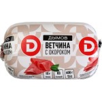 Ветчина Дымов из свинины и курицы с окороком вареная 400г